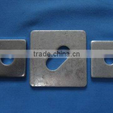 Hot dip galvanized white zinc Square Flat washer