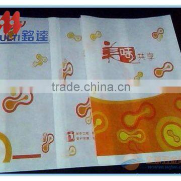 Logo Printed Promotional Fast Food Greaseproof Paper Bags photo-4