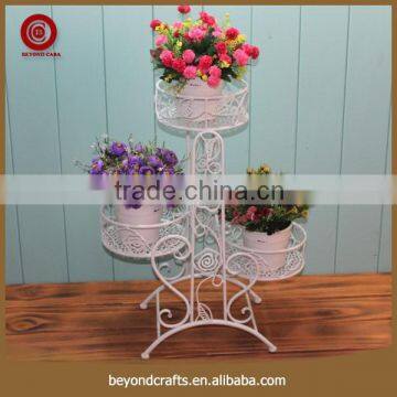 Customized flower pot stand iron indoor plant supports