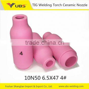 TIG Argon Arc Welding Torch parts WP-17.18.26 Ceramic Nozzle 10N50 6.5*47 4#