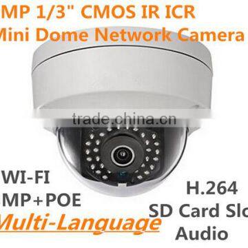 3MP WIFI Wirelss Dome Camera outdoor waterproof POE IR night vision IP network camera 3D DNR Digital WDR