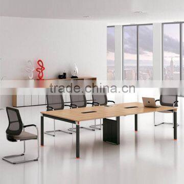 Economic Metal Legs Melamine Conference Table