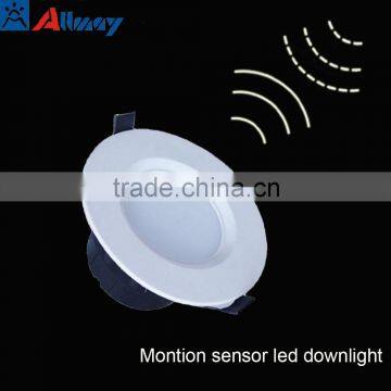 China supplier ce rohs dimmable pir sensor led downlight ac85-265v