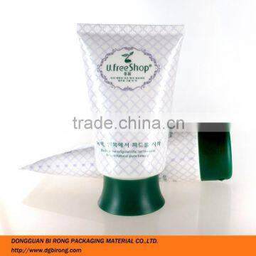 Two colors offset printing surface and cosmetic bottle for gel/cream