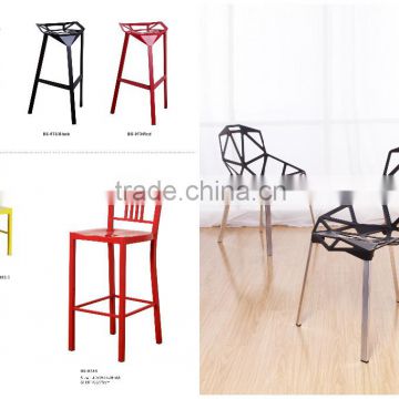 PU back and seat wood leg dining chair