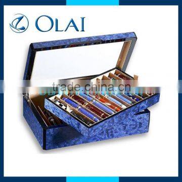 charming pen storage box,hot sale pen box for display,wood pen box for display