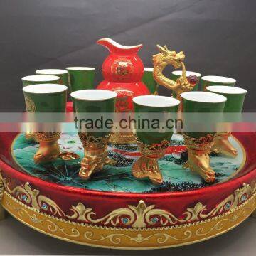 12 Zodiac Mini Ceramic wine Cup for man gift