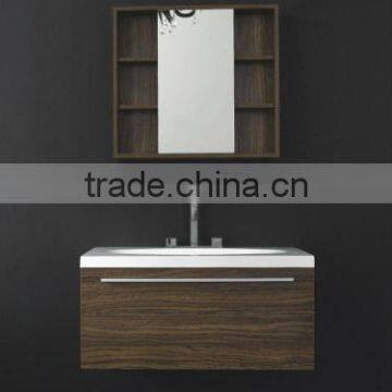 LB-DD2071 Melamine bathroom vanity with artificial stone basin