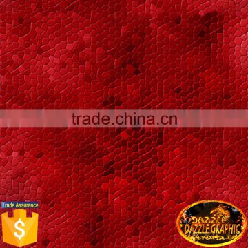 Hot Sale Dazzle Graphic Red Snake Skin Leather Design Hydrographic Film No.DGDAS0163 Animal Skin Water Transfer Printing Film