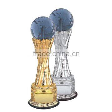 Crystal Globe Resin Stand VIP Sports Trophy