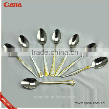 stainless steel Laser logo 72pcs cutlery set With Flower Pattern