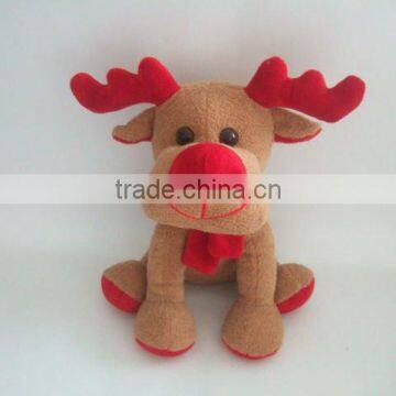 Plush Christmas Deer Keychain, Mini Plush Chritmas Deer, Plush Christmas Deer Keyring Toy