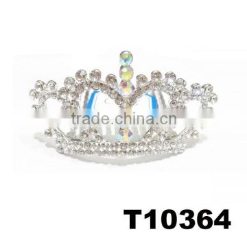 small rhinestone metal queen crown for sale for kids