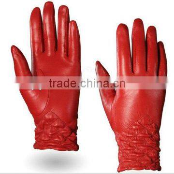 Latex Ladies sheepskin double face gloves