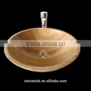 Grade A marble honed hair wash stone basin