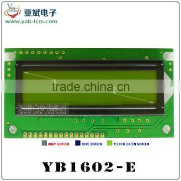 Transparent LCD Display LCD1602 Yellow and green screen with backlight LCD display LCD 1602 5V