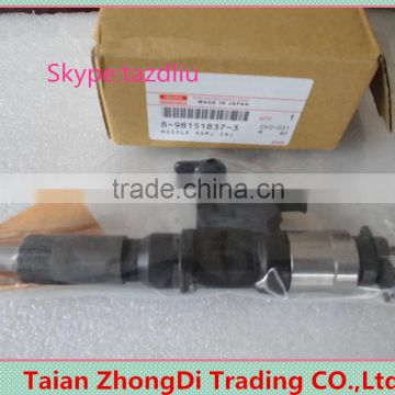 For Excavator Diesel Engine 4HK1 6HK1 Fuel Injector 8-98151837-3