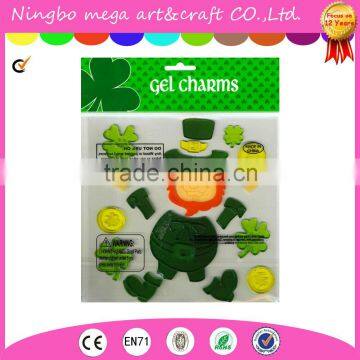 Shamrocks Coins Leprechaun St Patrick's Day GelShamrocks Coins Leprechaun St Patrick's Day Gel Window Clings