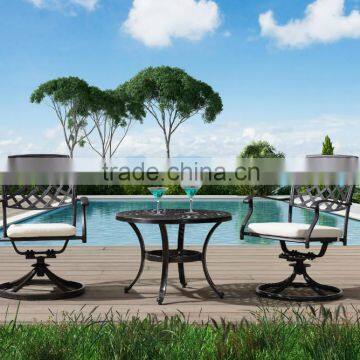 2015 new design beautiful cast aluminum patio furniture/outdoor cast aluminum furniture FCO-CA008