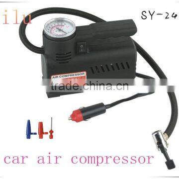 Factory supply 250/300 PSI mini car air compressor,12V portable mini air compressor,20L/min silent mini air compressor