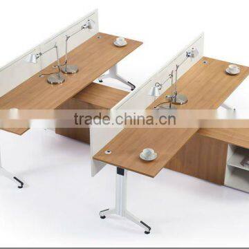 Modern E1 melamine workstation for 4 person