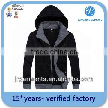 wholesale high quality zip up hoody jacket