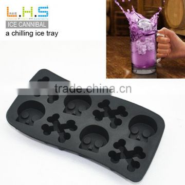 Halloween novelty skull and bones wholesale ice cube tray