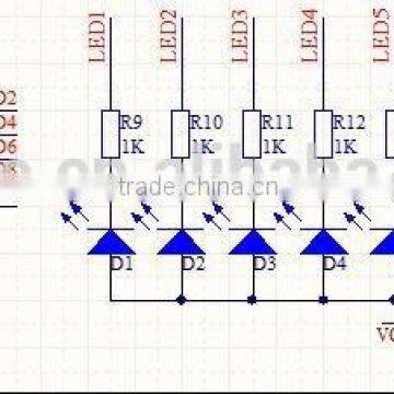 8 LED 4X5 Push Buttons Matrix Keyboard AVR ARM STM32 photo-2