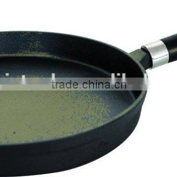 SW-FPR245 Cast Iron Pan 24x3cm Kitchen Use, Black