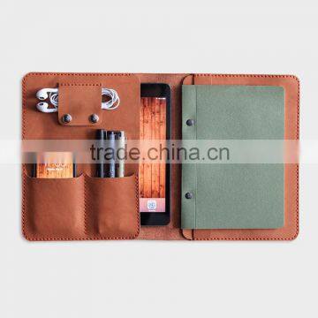 Large Capacity Leather Portfolio For iPad and document organizer                        
                                                Quality Choice