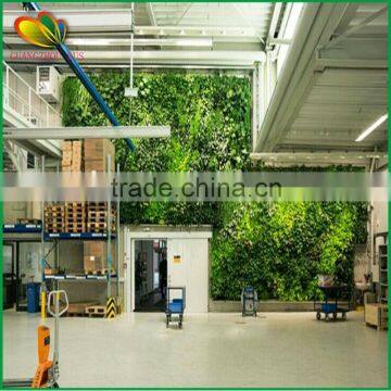 Vertical Plastic Green Wall Artificial Plant Wall for Interior Decoration