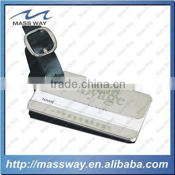 Souvenir Custom Blank Anodized Golden Aluminum Luggage Tag photo-5