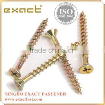 Countersunk head chipboard screw zinc plated chipboard screw