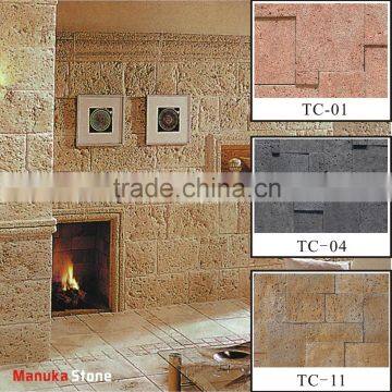 Interior and exterior wall coating manufactured culture stone