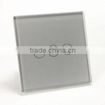 Newest Design 3 Gang 1 Way Wall Light Touch Switch With LED Indicator photo-5