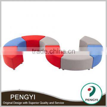 2016 Newest design colorful modular sofa, hotel lobby furniture Hotel Sofas