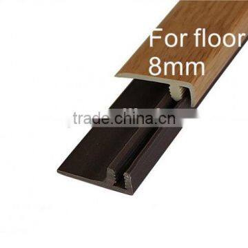 PVC floor edge trims//PVC end edge trim//laminate End profile//PVC end trim covered with PVC wrapping