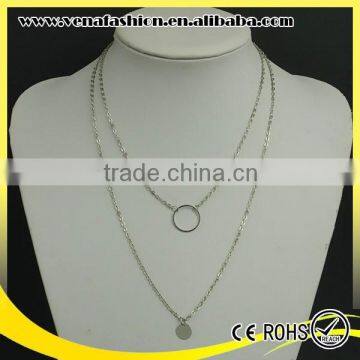 Ring Couple Thin Stainless Steel Chain Necklace, Funky Chain Necklace Quality Choice photo-2