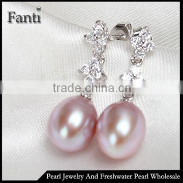 Seed freshwater pearl earring china wholesale jewelry