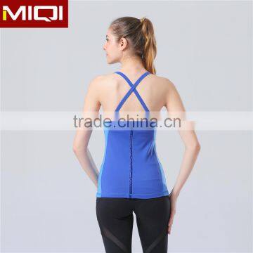 Hot sexy yoga wear ladies cross strap back yoga tank top wholesale