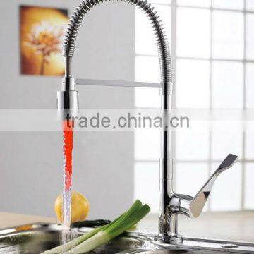 led pull out kitchen faucet brass chrome faucet