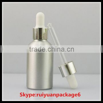 China supplier 30ml aluminum bottle for essential oil with aluminum cap 30ml aluminum dropper bottle manufactures