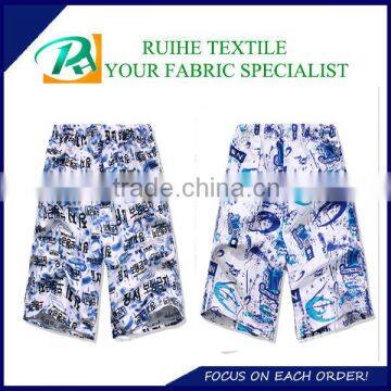 micro peach skin fabric for beach shorts