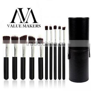 10pcs private label face cleaner make up cosmetic brush set without package wholesale manufacturer