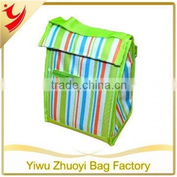 Chirdren picinic bag stripe printing cooler ice bag