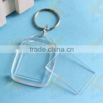 Plastic key chain/acrylic key chain with photo frame