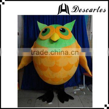 Best selling bird plush mascot costume, adult owl walking costume for sale