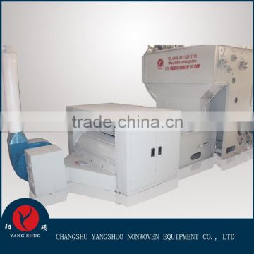 Nonwoven machine for carding fiber