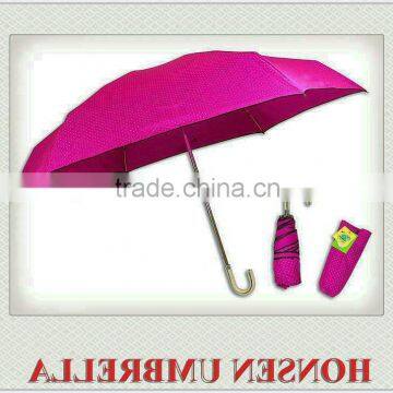 high quality fold umbrella new product 3 fold umbrella high quality silver colloid fabric umbrella