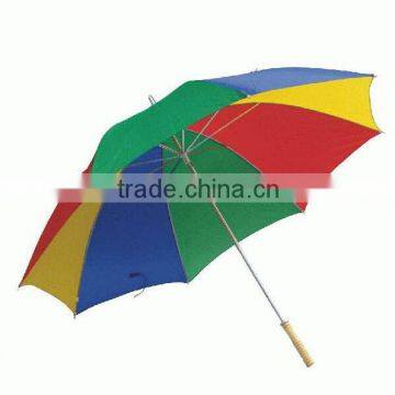 Waterproof Fabric Pongee Material Rainbow Umbrella
